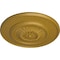 Ekena Millwork Floral Ceiling Medallion, Hand-Painted Pharaohs Gold, 23 1/2"OD x 2 3/4"P CM23FLPGS - alternate 3